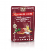 Solid Natura Premium влажный корм для кошек с говядиной в желе, 85 г