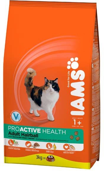 IAMS SC для кошек Hair с курицей 2,25 кг