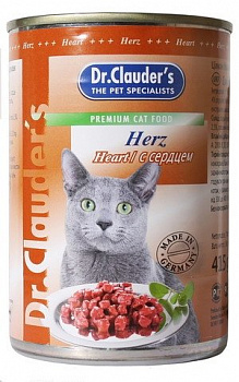 Dr. Clauder’s влажный корм для кошек с сердцем, 415 г