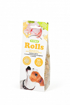 Тит Бит Печенье Rolls мини индейка и сыр