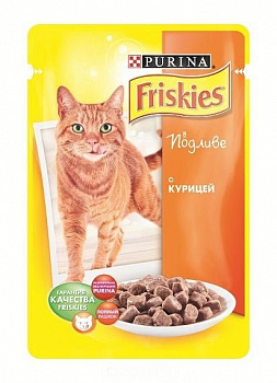 Friskies влажный корм для кошек с курицей, 100 г