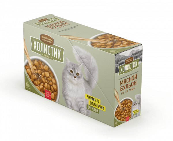 Holistic Premier бульон для кошек с курицей, 90 г