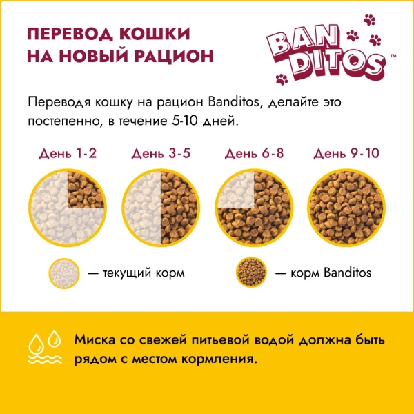Бандитос для кошек стерилизованных курица 400г