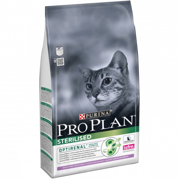 Pro Plan сухой корм для стерилизованных кошек с индейкой, 1,5 кг