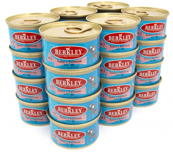 Berkley консервы для кошек №3 тунец с лососем 85г