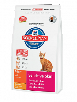 Hill's (Хилс) Science Plan для кошек Sensitive Skin 400г