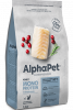 AlphaPet Monoprotein сухой корм для кошек с белой рыбой, 400 г