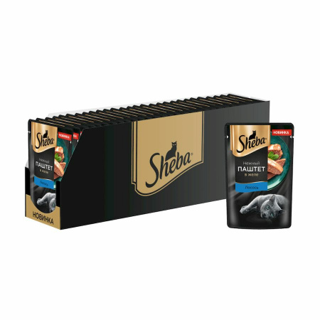 Sheba пауч паштет лосось 75г