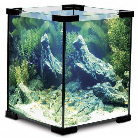 Аквариум LAGUNA Crystal 6001B 15л черный 25*25*25
