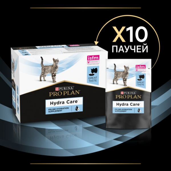Purina Pro Plan Veterinary Diets Hydra Care для кошек пауч диета для Увеличения потребления воды 85г