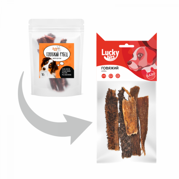 Lucky bits лакомство Рубец говяжий 40г