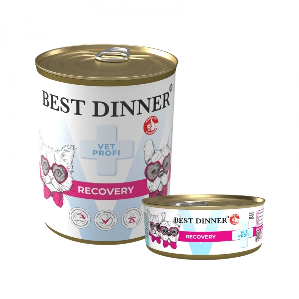 Best Dinner VET PROFI Recovery влажный корм для собак и кошек в период восстановления, 340 г
