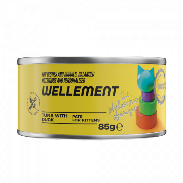 Wellement (Веллемент) консервы паштет для котят Тунец с уткой, 85 г