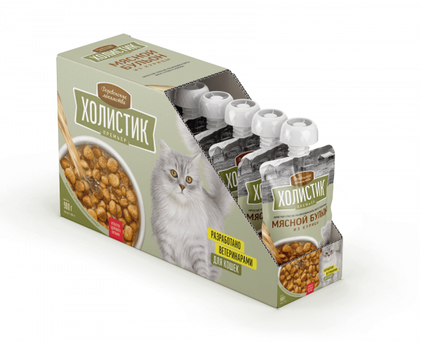 Holistic Premier бульон для кошек с курицей, 90 г
