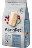 AlphaPet Monoprotein сухой корм для кошек с белой рыбой, 400 г