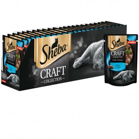 Sheba Craft ломтики лосося в соусе 75г