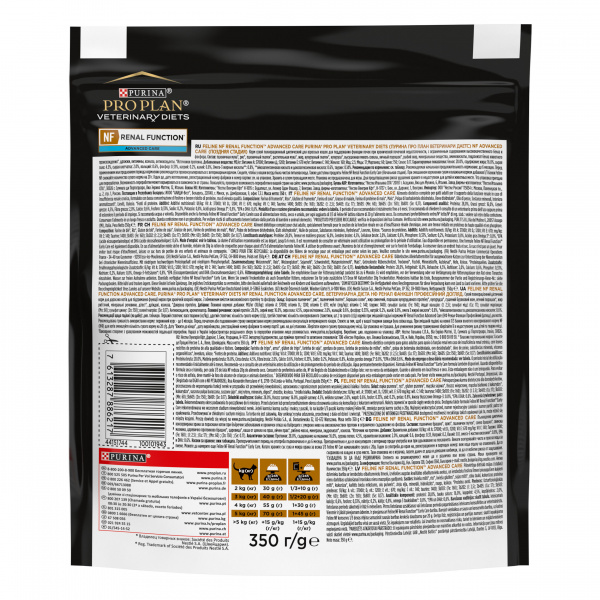 Purina Pro Plan (Пурина Про План) Veterinary Diets NF для кошек диета при патологии почек 350г