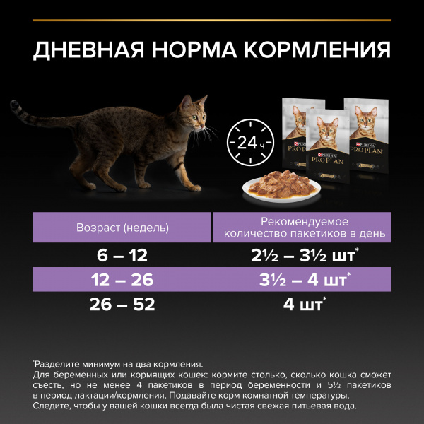 Pro Plan влажный корм для котят с лососем в соусе, 85 г