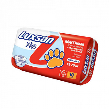 Подгузники LUXSAN Prem.  д/ж XL (10шт)12-20кг