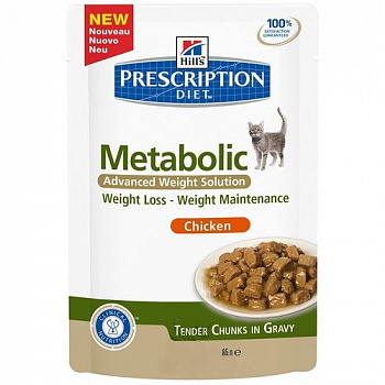 Hill's (Хилс) Prescription Diet для кошек диета P/D Meta метаболизм 85г