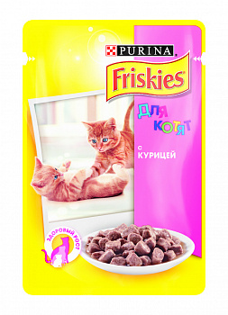 Friskies влажный корм для котят с курицей, 100 г